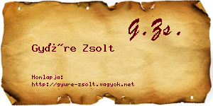 Gyüre Zsolt névjegykártya