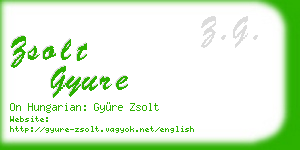 zsolt gyure business card