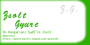 zsolt gyure business card